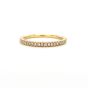 14K Pave Set Diamond Band
