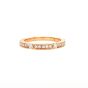 14K Pave Set Diamond Band