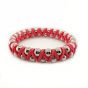 Brass Bead and Leather Bracelet