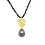 Black Spinel Tahitian Pearl Necklace