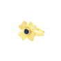 Sapphire and Diamond Flower Ring