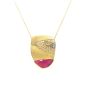 18K & Platinum Pendant with Ruby Slice