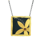 Mixed Metal Flower Pendant
