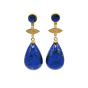 Opal, Lapus & Diamond Earrings