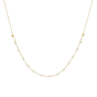 Oval Freshwater Pearl Tied Necklace