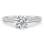 18K White Gold Diamond Engagement Ring