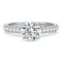 18K White Gold Engagement Ring
