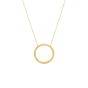 Dunes Circle White Diamond Necklace