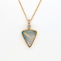 Ethiopian Opal & Diamond Pendant