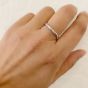 Luna 3 Stone Diamond Band