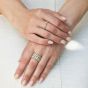 Nea Radiant Cut Diamond Yellow Gold Band