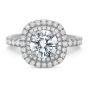 18K White Gold Diamond Engagement Ring