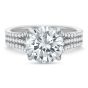 18K White Gold Engagement Ring