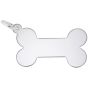 Flat Dog Bone Charm