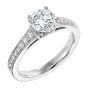 Vintage Milgrain Engagement Ring
