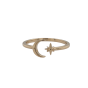 Star & Crescent Moon Ring