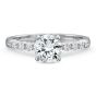 18K White Gold Engagement Ring