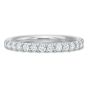 18K White Gold Diamond Band