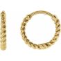 Twisted Rope Hoop Earrings