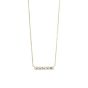 Silhouette 5 Stone White Diamond Necklace