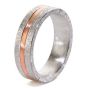 18K & Sterling Silver Band