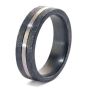 Palladium & Oxidized Sterling Silver Band