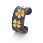 18K & Oxidized Sterling Silver Cuff