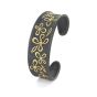 18K & Oxidized Sterling Silver Cuff