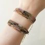 Watermelon Tourmaline Wrap Bracelet - Necklace