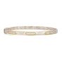 Mixed Metal Diamond Hexagon Bangle