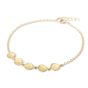 5 Hammered Disc Bracelet