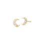 Diamond Crescent Moon Earrings