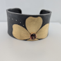 Brown Zircon Flower Cuff