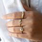 Open 'Boulder' Double Diamond Ring