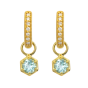 Provence Tiny Hexagon Earring Charm