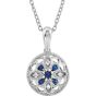 Sapphire & Diamond Pendant