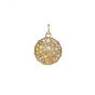 Confetti Small Disc Multi-Color Diamond Pendant