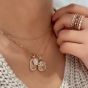 Confetti Small Disc Multi-Color Diamond Pendant