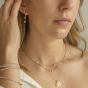 'Luna' Paperclip and Organic Circle Necklace