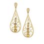 18K Yellow Gold Diamond Earrings