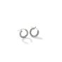 Carved Chain Hoop Earring