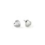 Pebble Heart Stud Earring