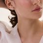 Pebble Heart Stud Earring