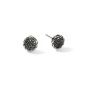 Black Sapphire Stud Earrings