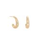 Soft Teardrop Diamond 'Boulder' Hoops