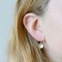 Hammered Disc Earrings