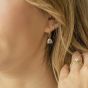 Crystal Paper Clip Earrings