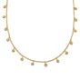Rolo Mini Hammered Disc Station Necklace