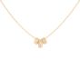 Triple 'Boulder' Bead Scattered Diamond Necklace