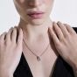 Surf Pave Pendant Necklace
